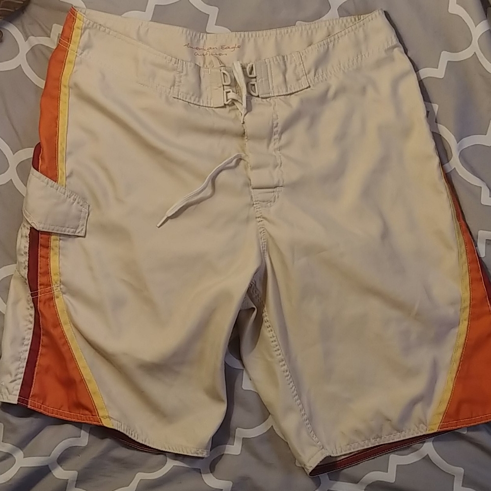 American Eagle Multi Color Beach Shorts sz34
